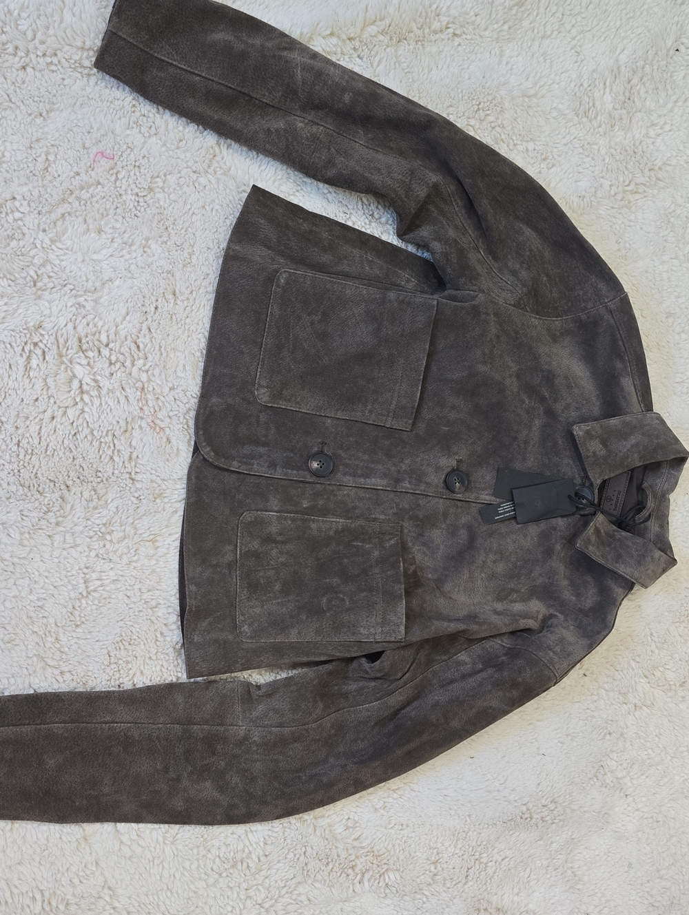 Blank NYC Women's Suede Shirt Jacket - Dark Taupe